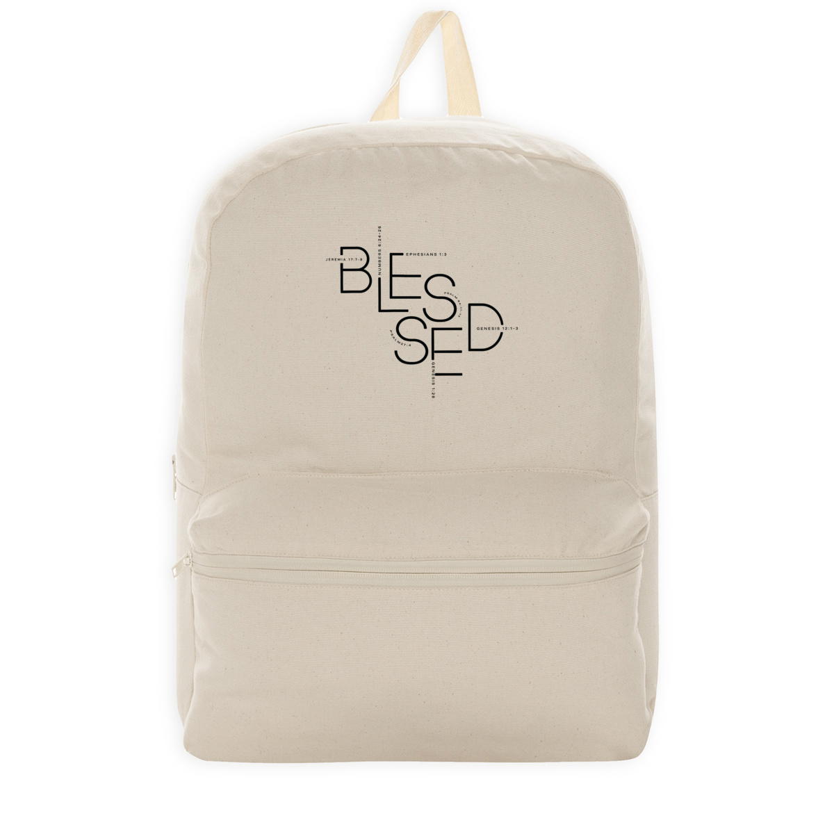 Image back 100% recycled backpack - Premium Plus BLESSED