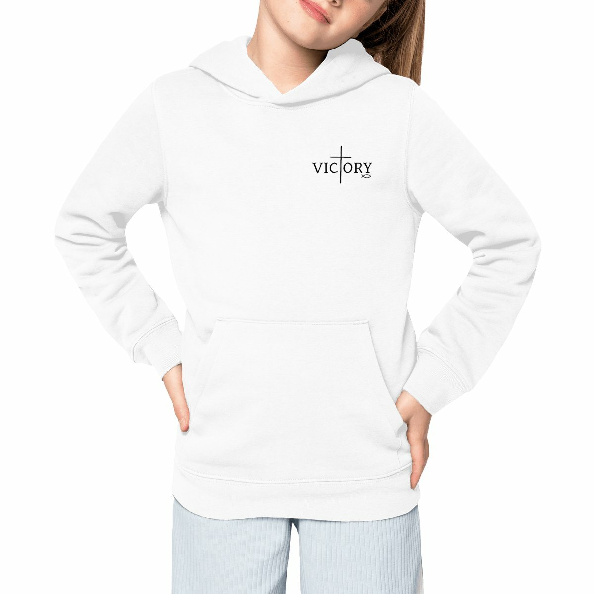 Image front Kids hoodie Premium Victory both sides
