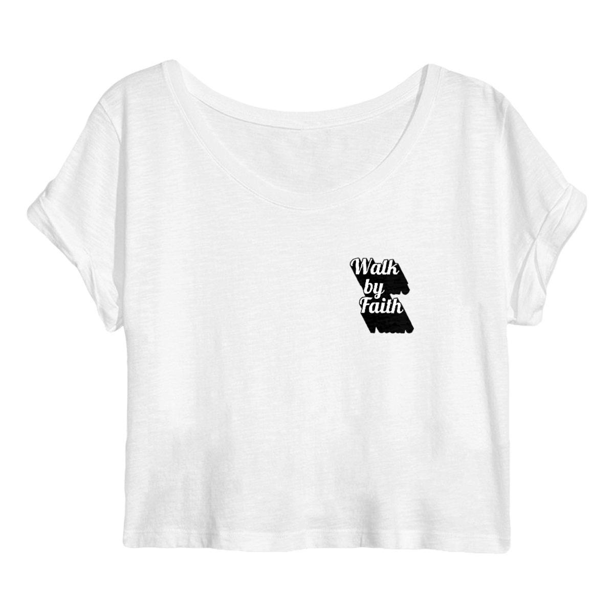 Image back Women's crop top Premium+ Walk by Faith