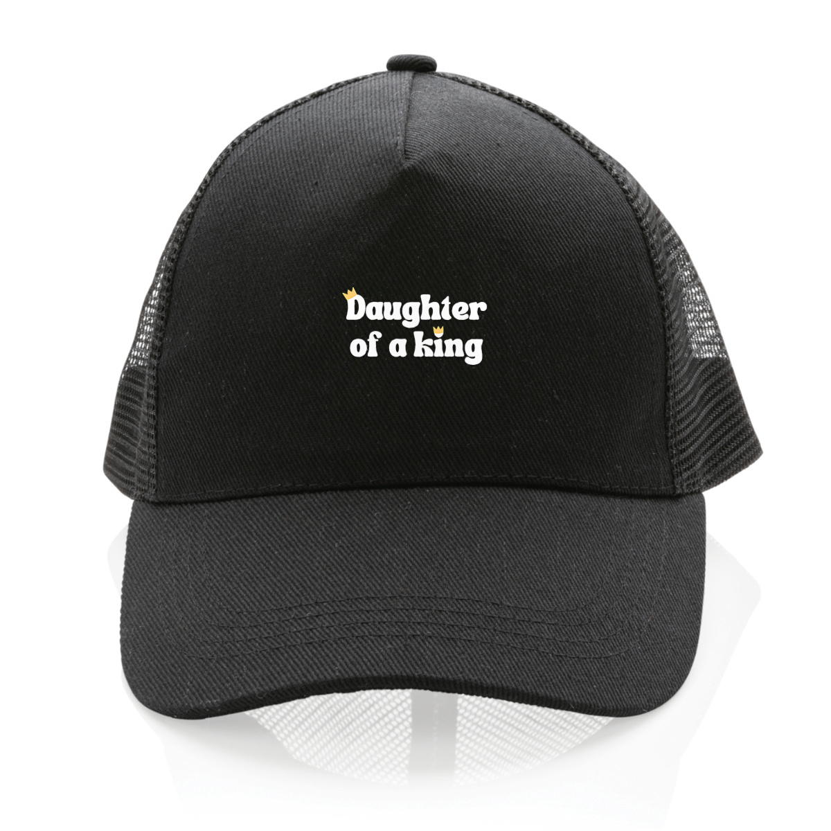 Image front 100% recycled Trucker cap Premium Dauther of a King