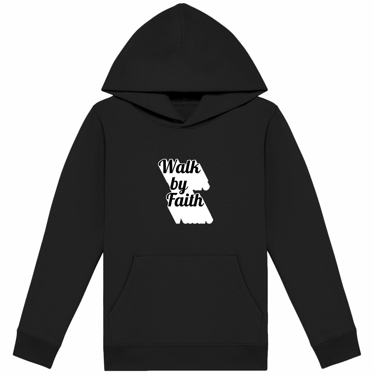 Image back Kids hoodie Premium Walk by Faith