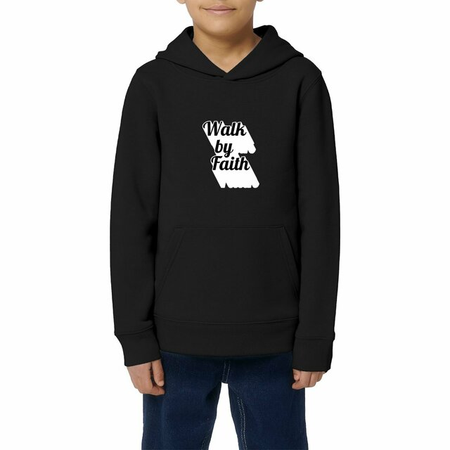 Image front Kids hoodie Premium Walk by Faith
