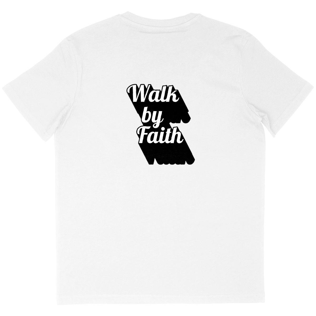 Image back Men's oversized t-shirt Premium+ Walk by Faith