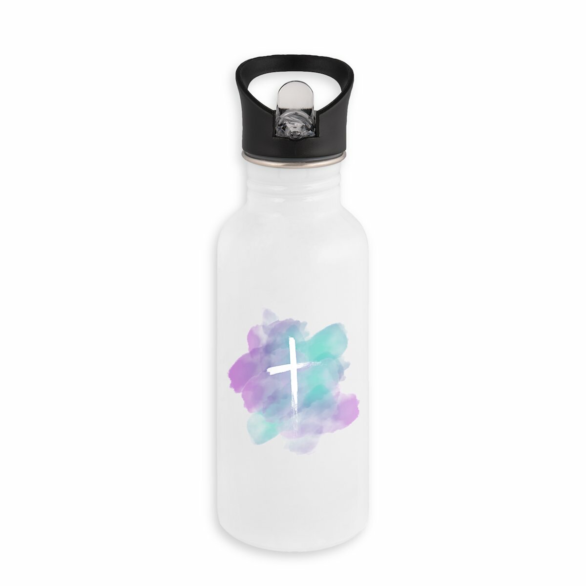 Image back Stainless steel water bottle "ink"