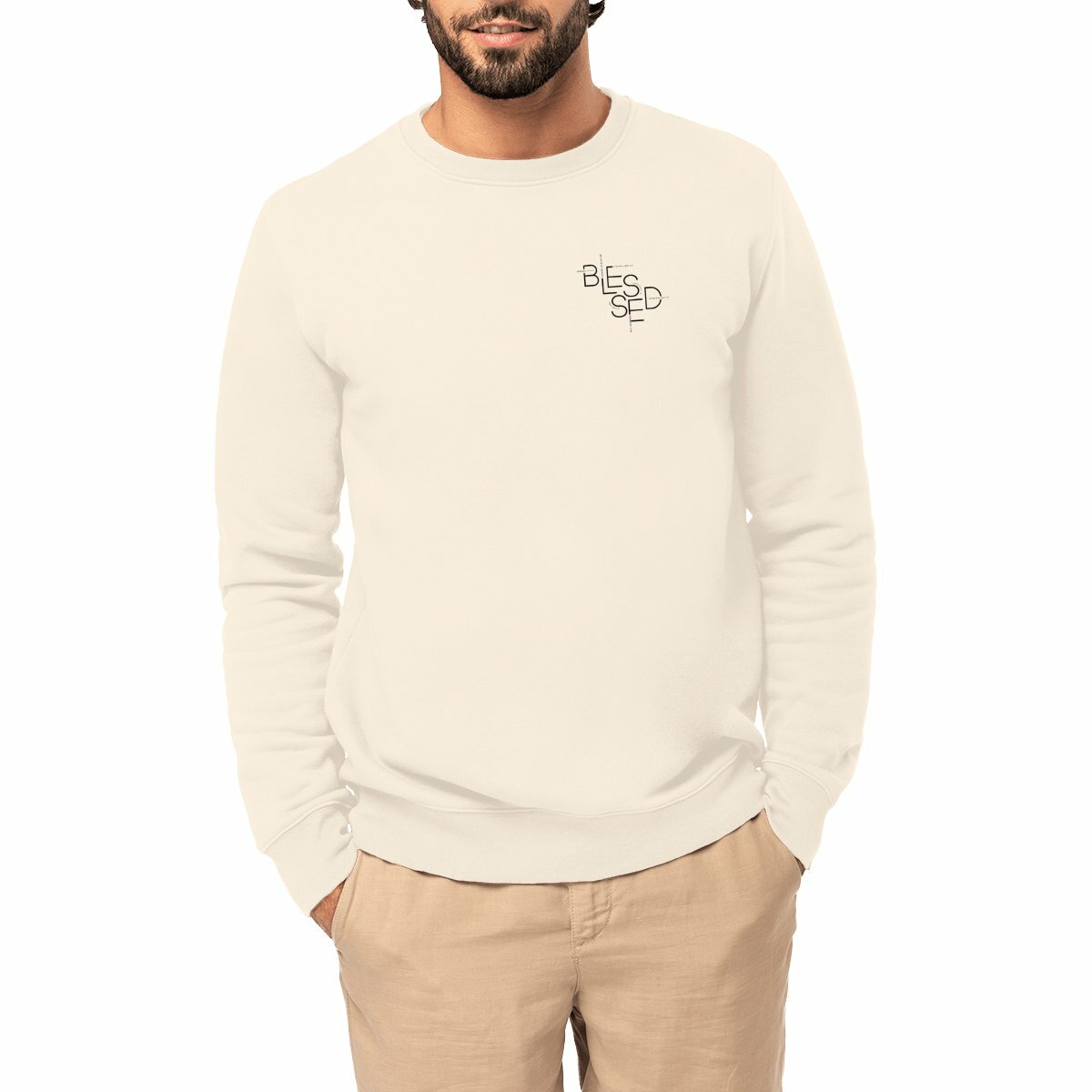 Image front Unisex sweat-shirt - Premium Plus BLESSED