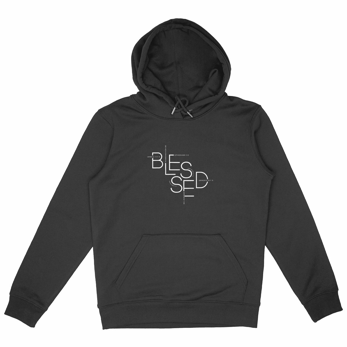 Image back Unisex hoodie - Premium Plus BLESSED