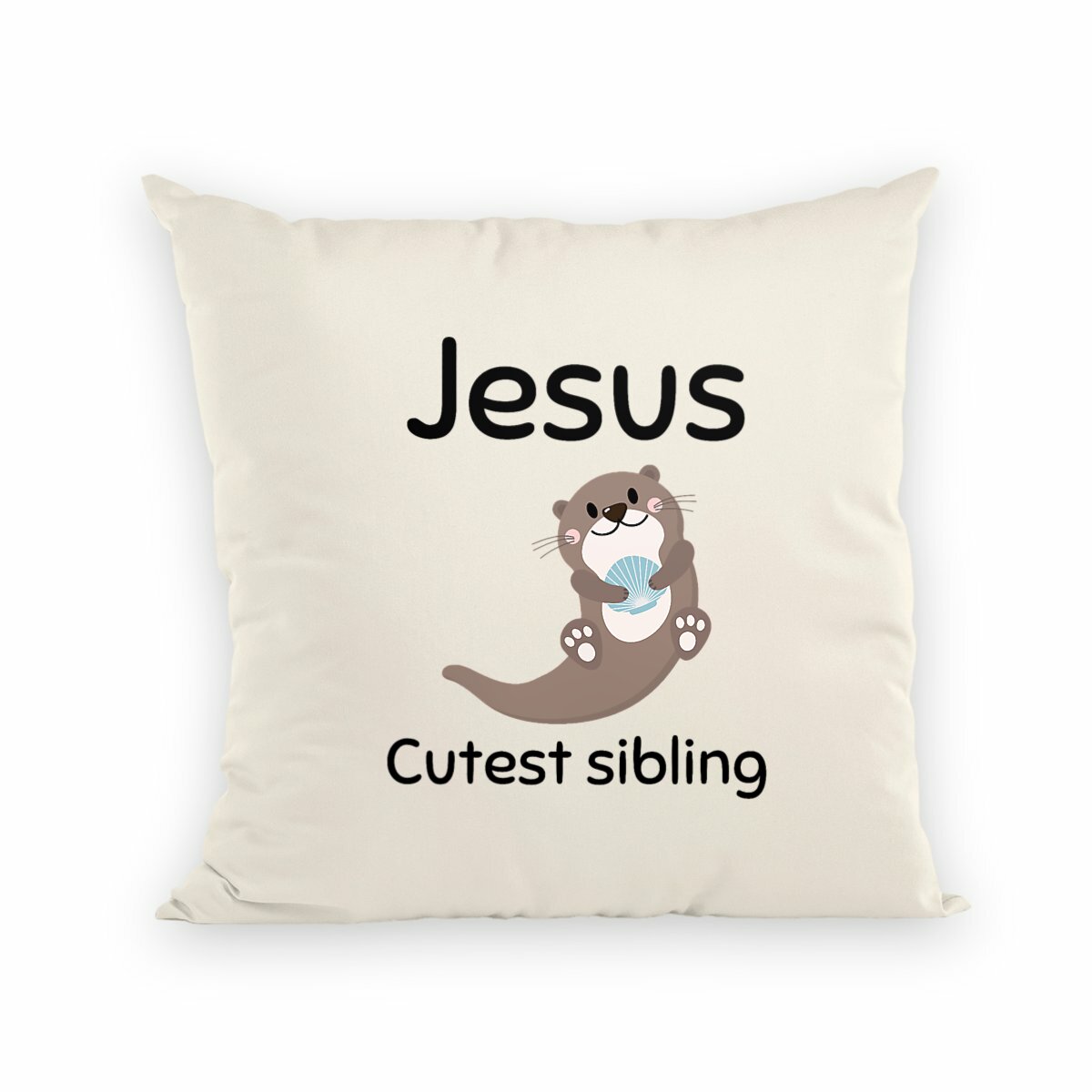 Image back Cushion Premium+ Jesus's cutest Sibling 