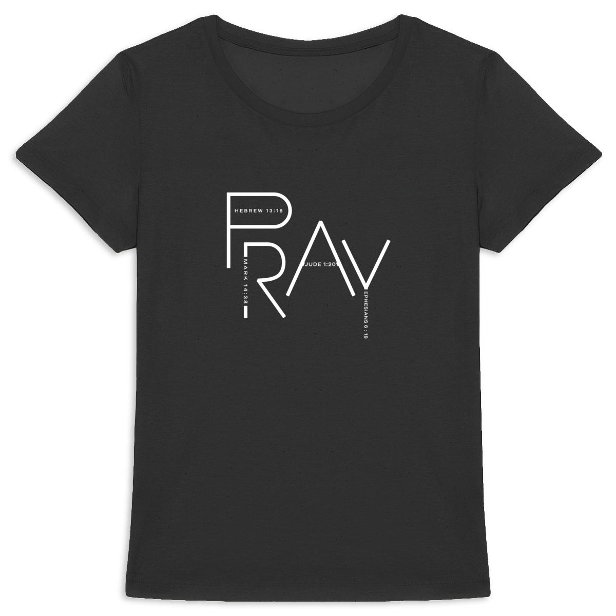 Image back Women's t-shirt - Premium Plus PRAY