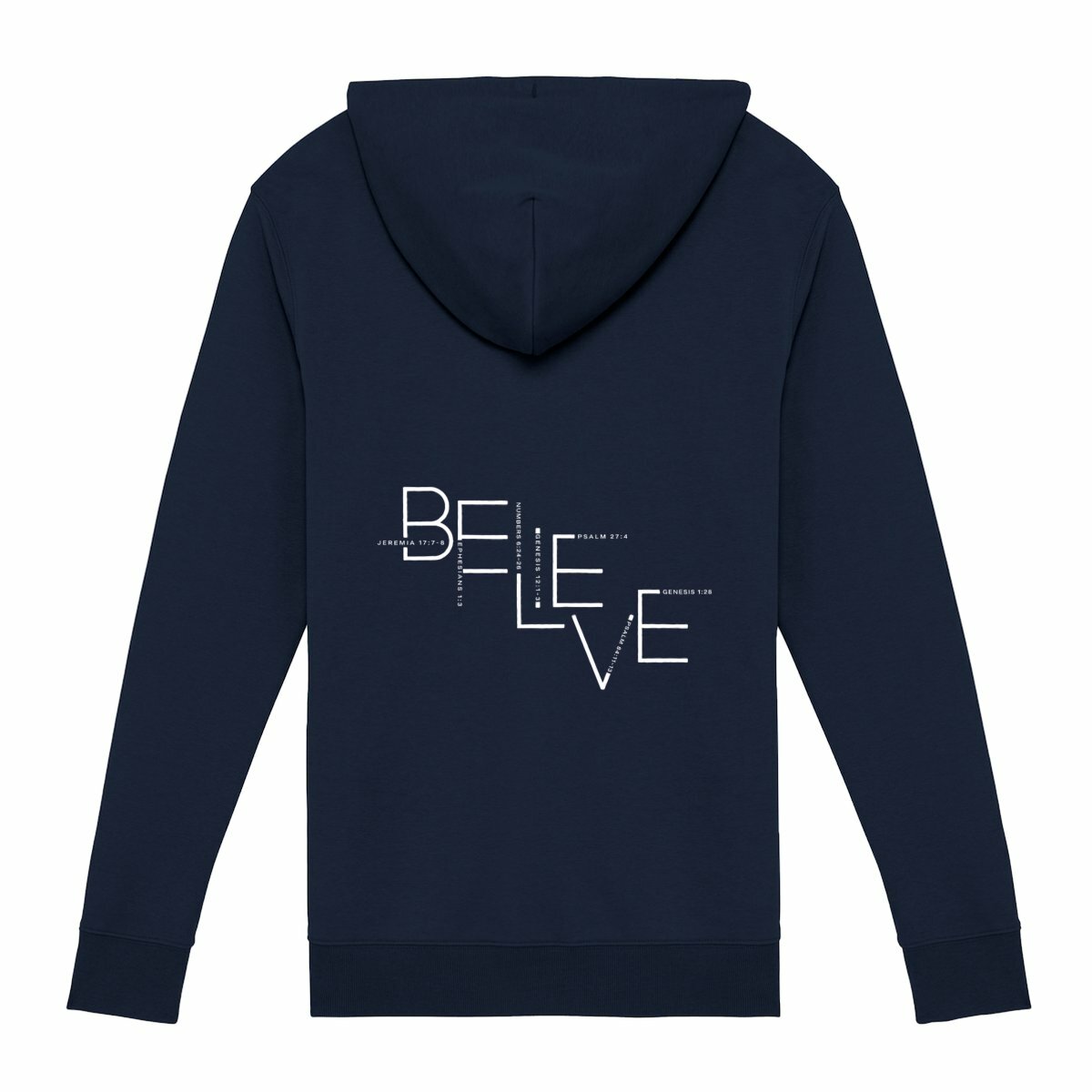 Image front Unisex Zip Hoodie - Premium Plus BELIEVE