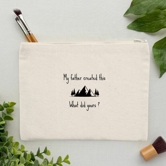Image front Pencil case Premium+ My father created this