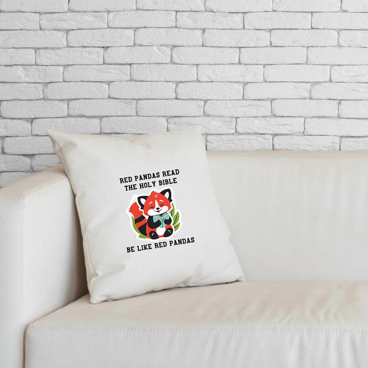 Image front Cushion  Premium+  Be like red pandas