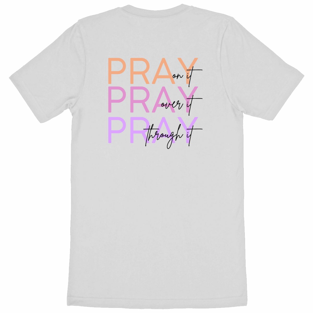 Image back Heavyweight Unisex t-shirt - Premium Plus Pray 3x