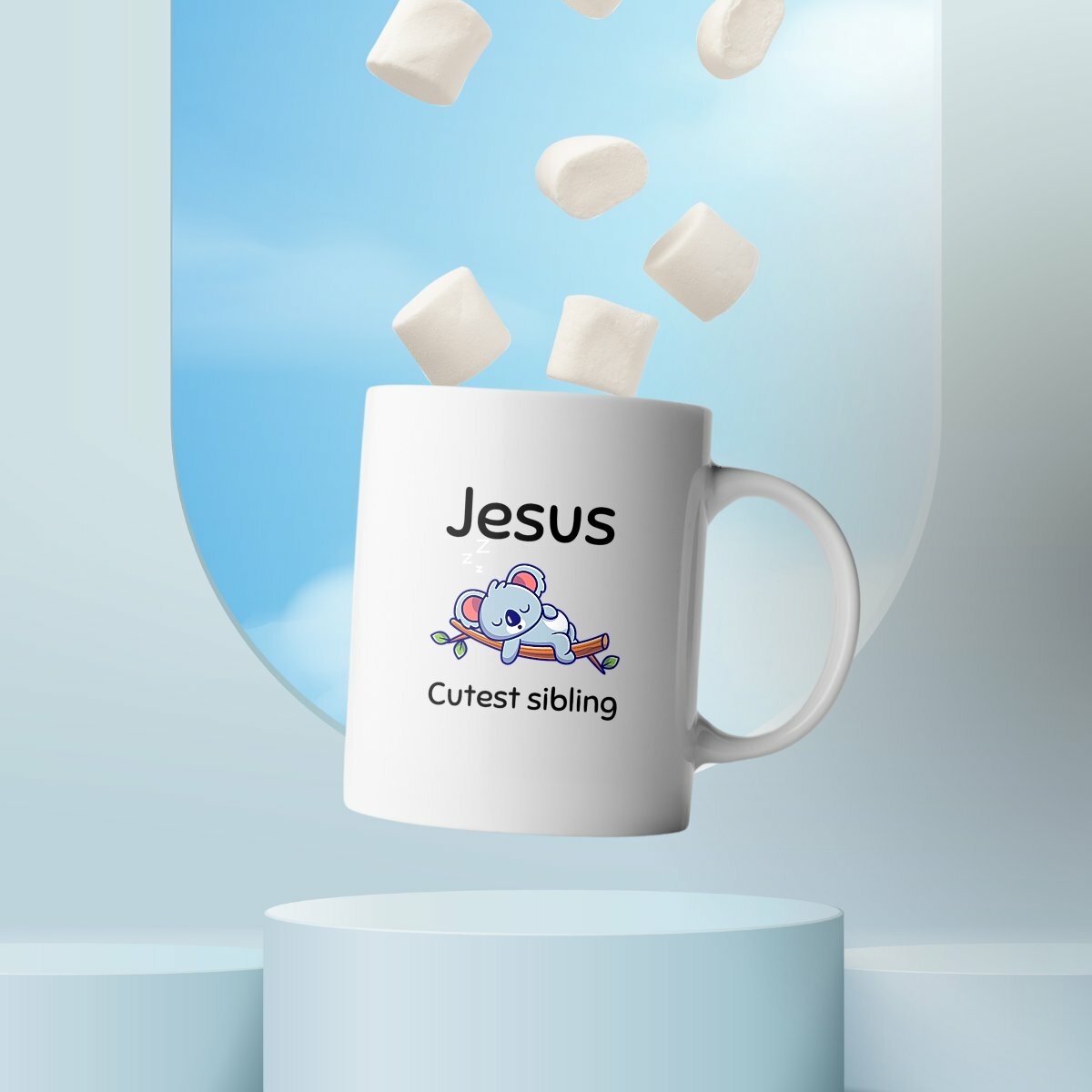 Image front Ceramic mug Premium Jesus's cutest Sibling 