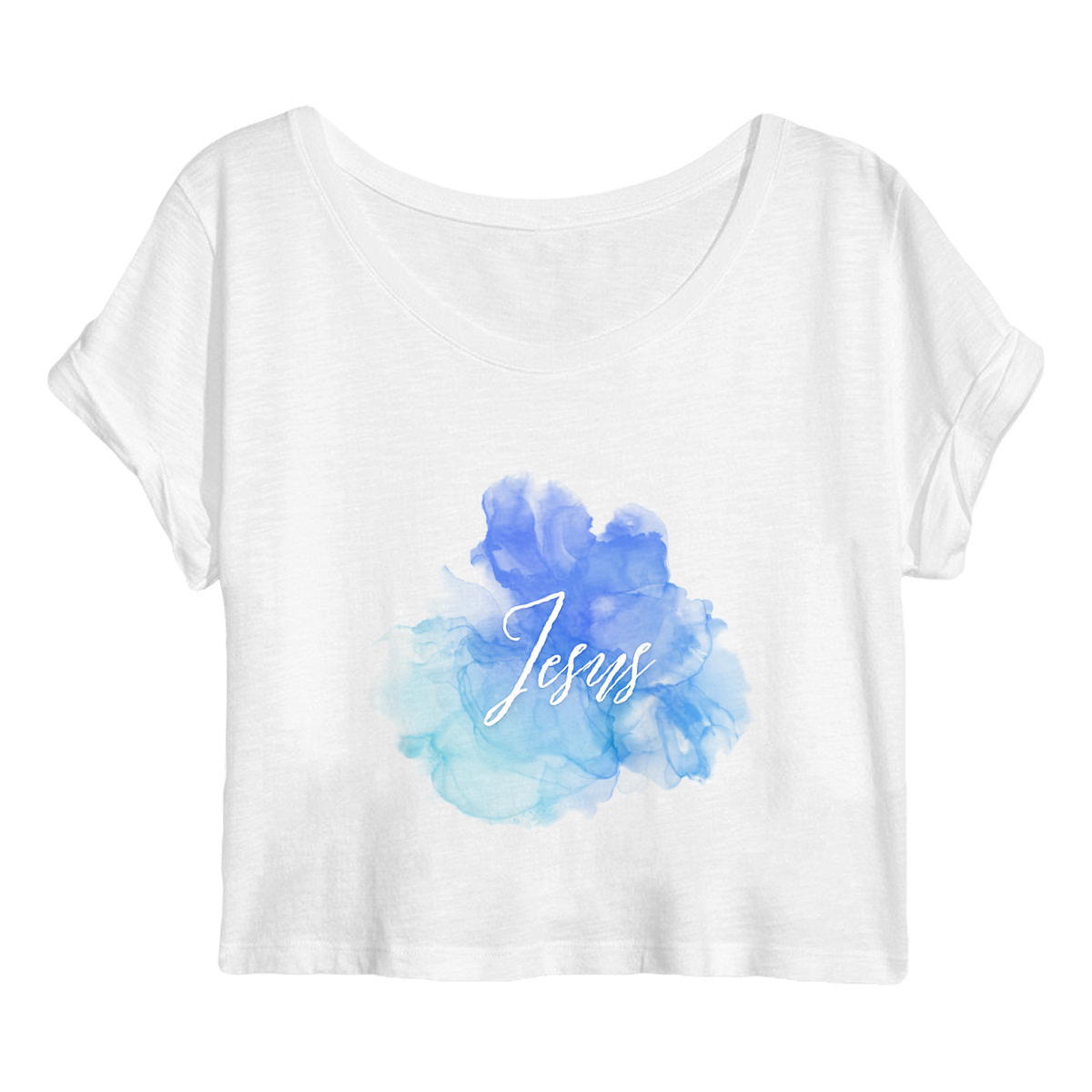 Image back Women's crop top "croix"