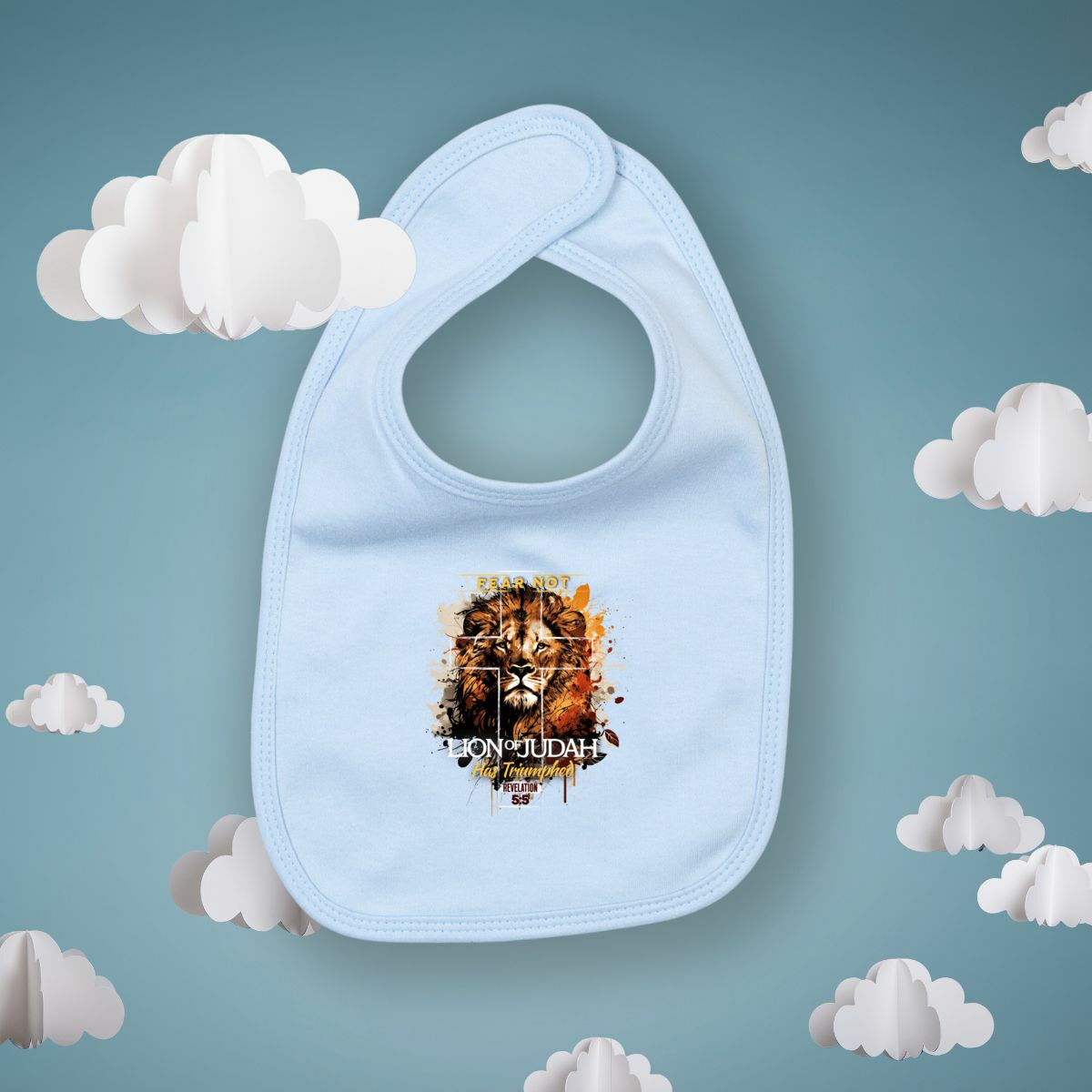 Image front Bib Premium+ fear not lion of Judas