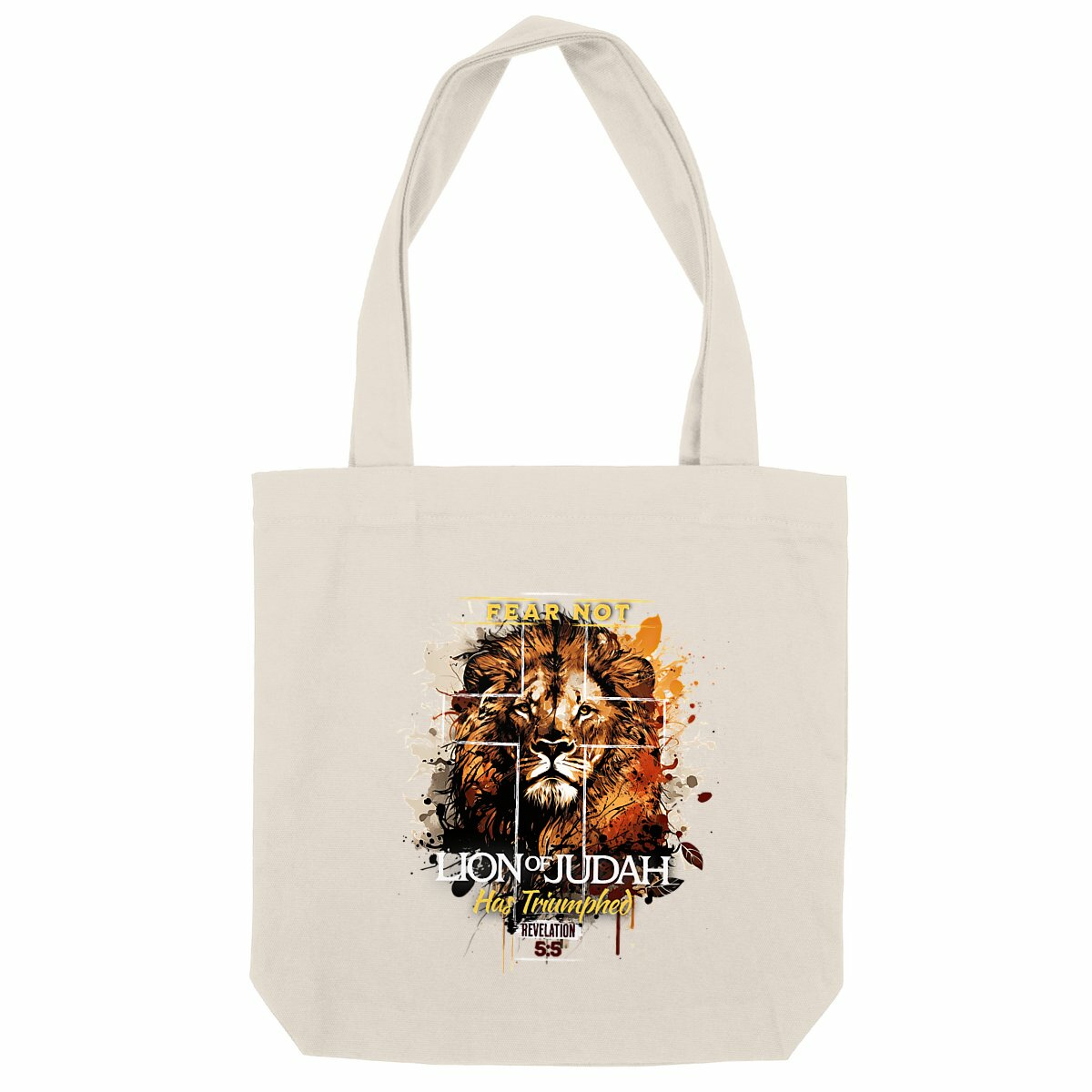 Image back Heavy totebag Premium+ fear not lion of Judas