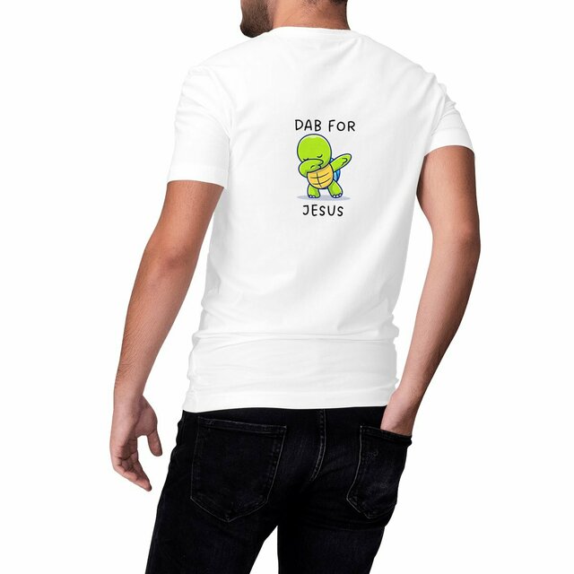 Image front Heavyweight Unisex t-shirt premium+ Dab for Jesus
