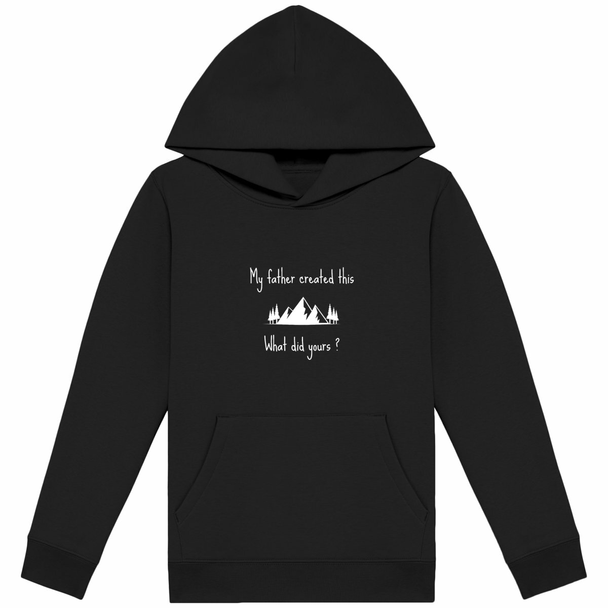Image back Kids hoodie Premium My Father created this