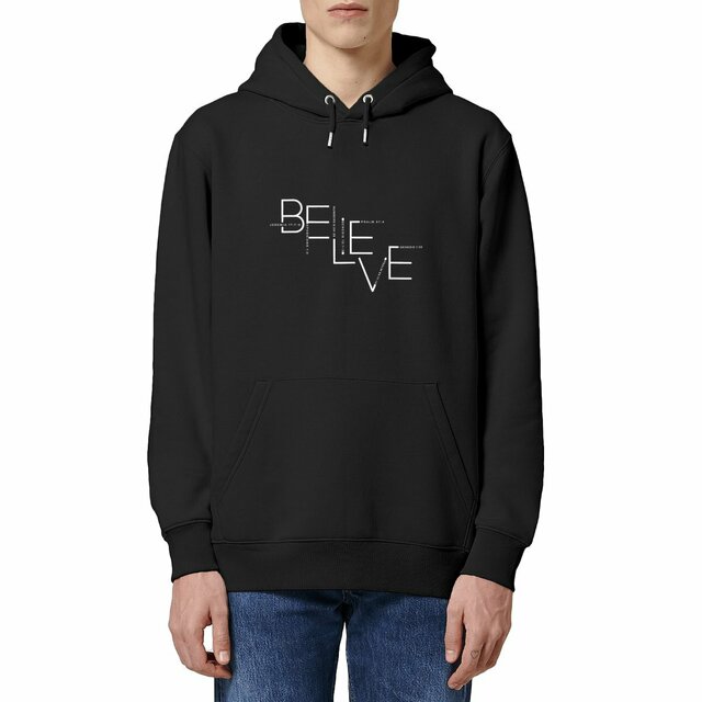 Image front Unisex hoodie - Premium Plus BELIEVE
