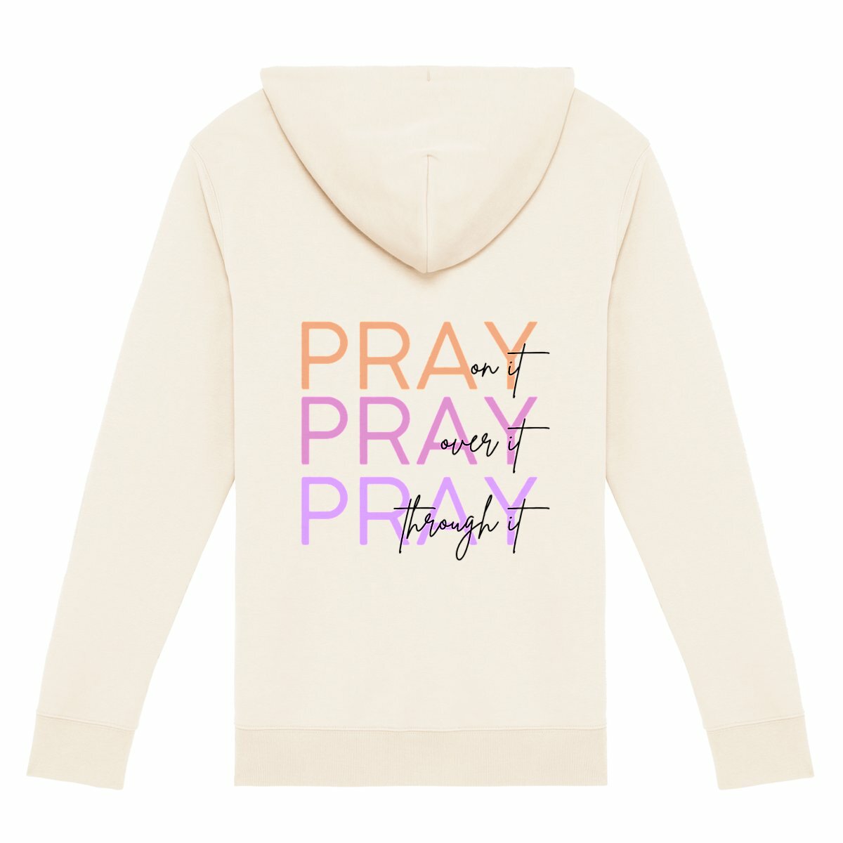 Image front Unisex Zip Hoodie - Premium Plus Pray 3x