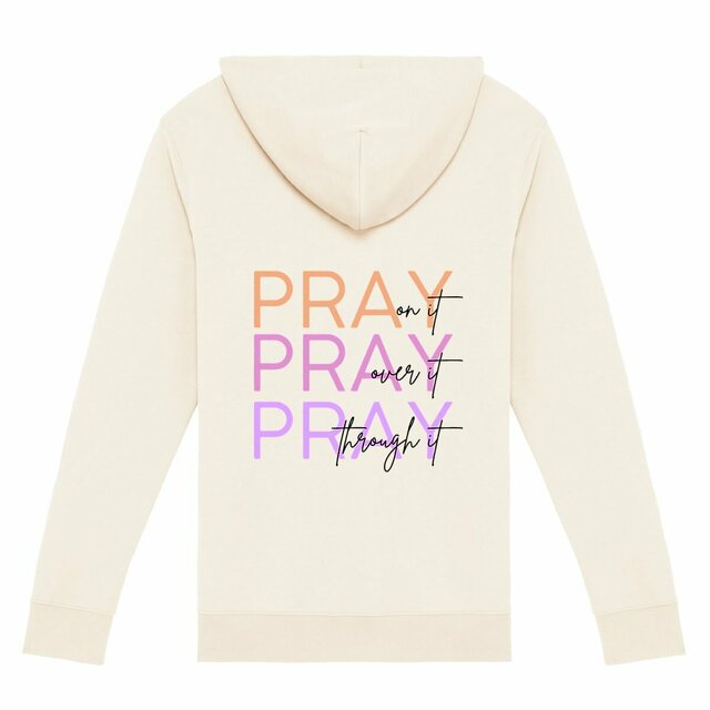 Image front Unisex Zip Hoodie - Premium Plus Pray 3x