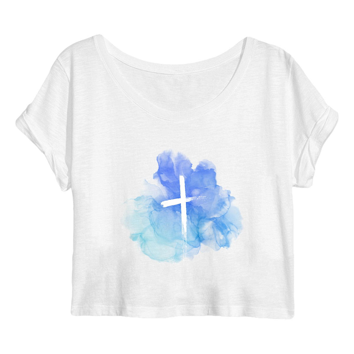 Image back Women's crop top "croix"