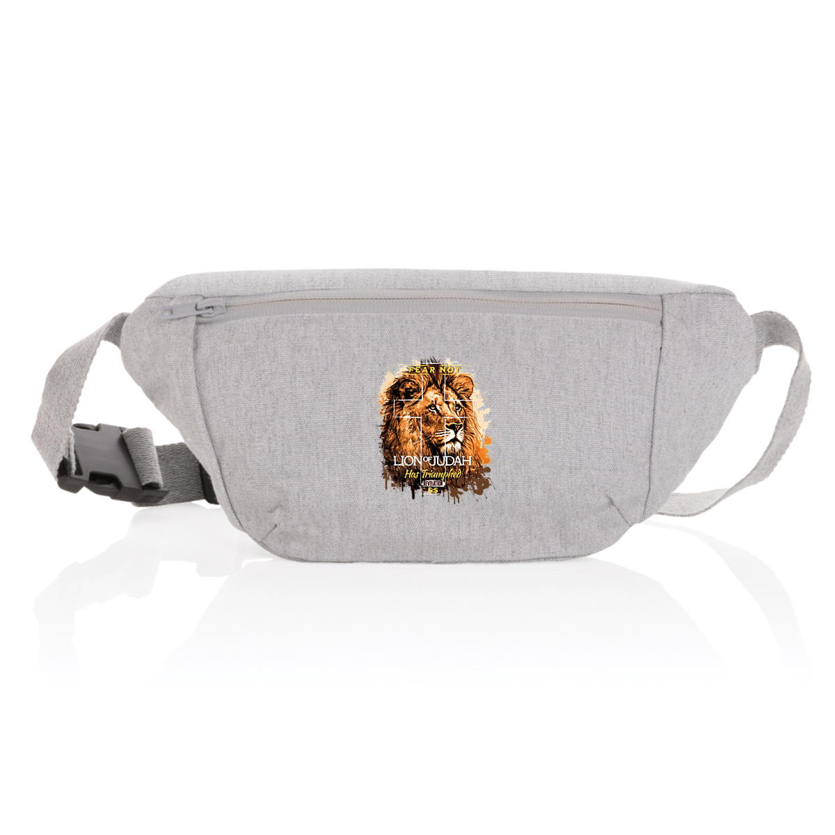 Image back canvas hip bag "Fear not lion of Judah"