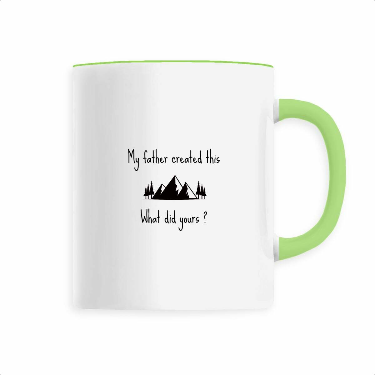 Image back Ceramic mug Premium My father created this