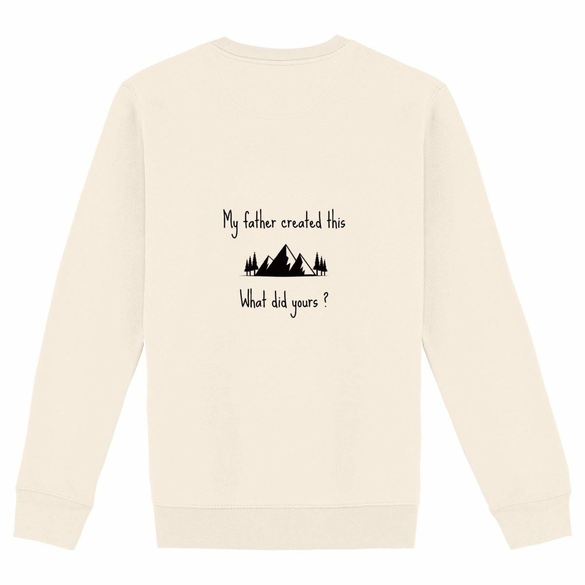 Image back Unisex sweat-shirt premium+ My Father created this