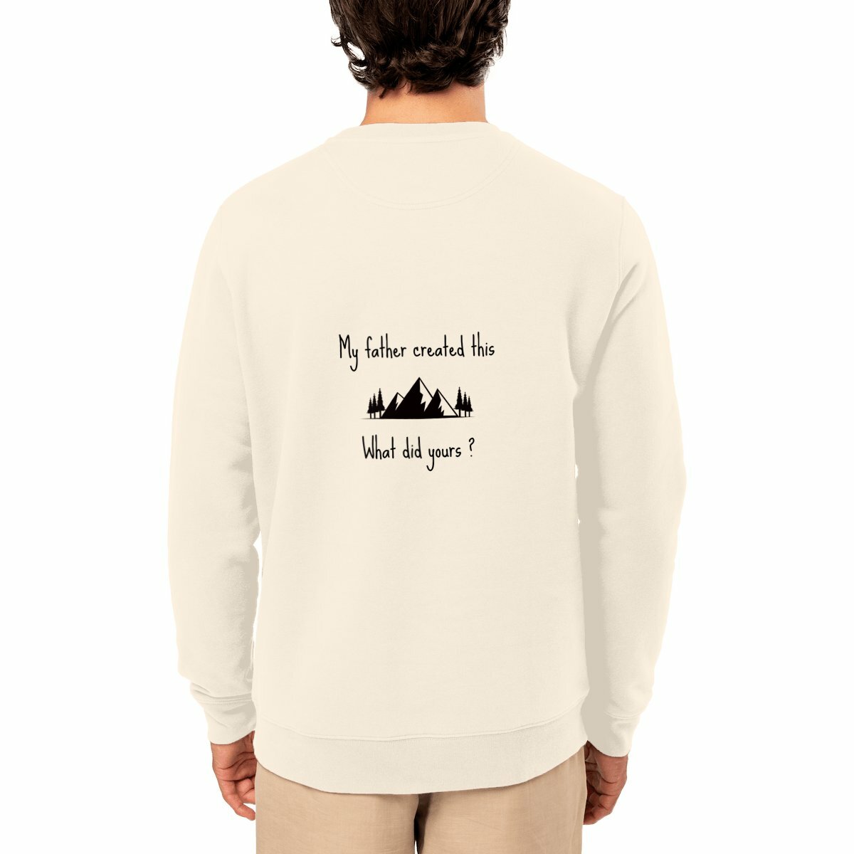 Image front Unisex sweat-shirt premium+ My Father created this