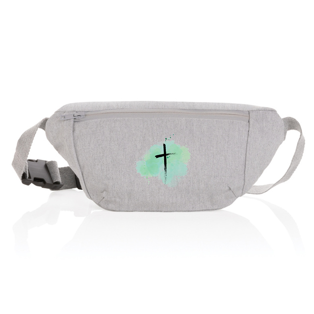 Image back canvas hip bag "ink stain"