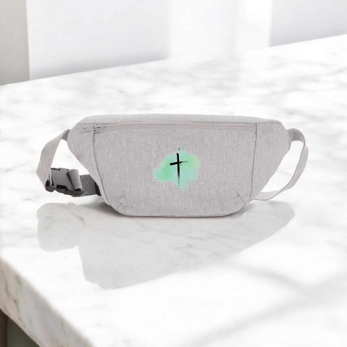 Image front canvas hip bag "ink stain"