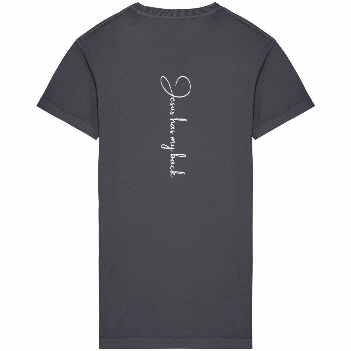 Image back Women's t-shirt dress - Premium Plus Jesus has my back