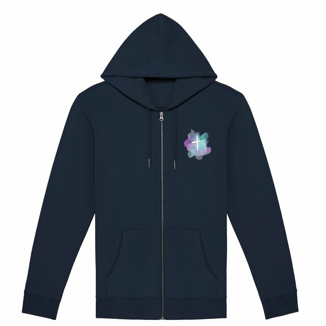 Image front Unisex Zip Hoodie "croce"