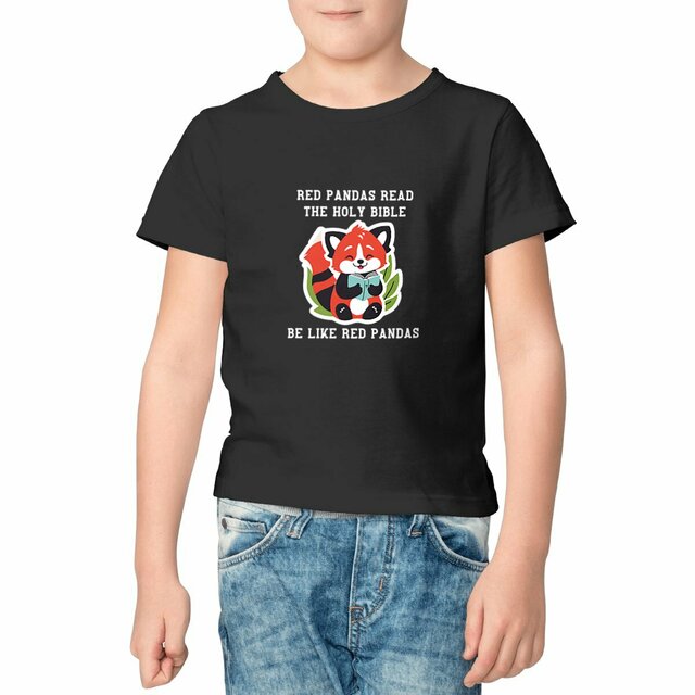 Image front Kids t-shirt Standard  Be like red pandas