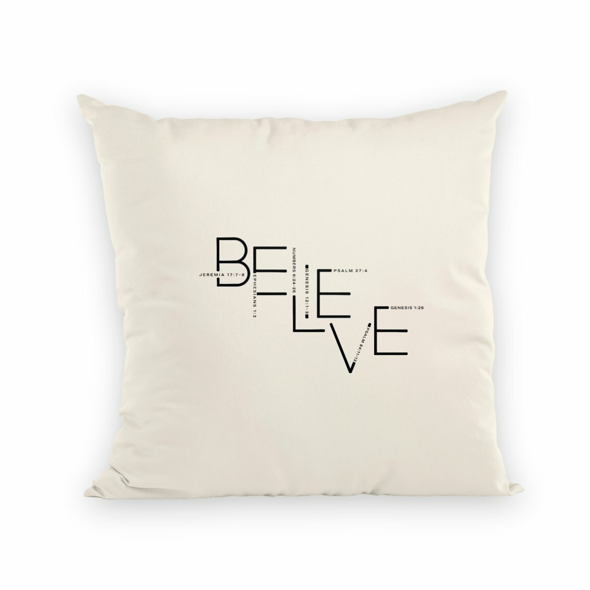 Image back Cushion - Premium Plus BELIEVE