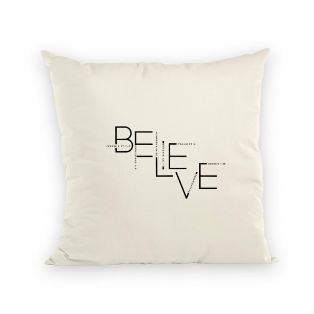 Image back Cushion - Premium Plus BELIEVE