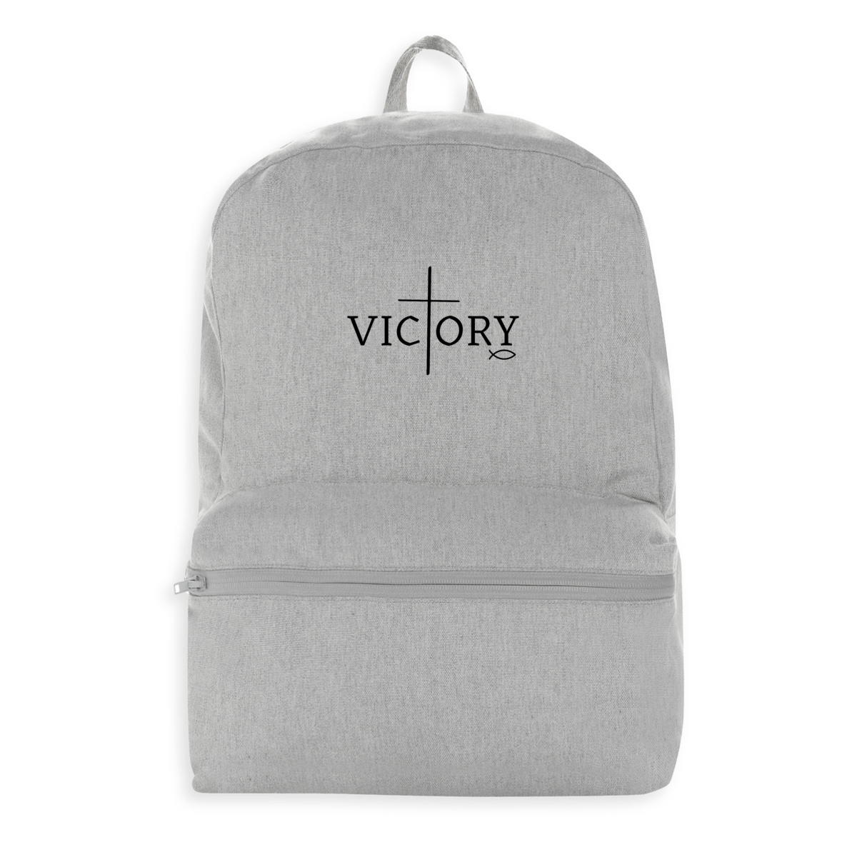 Image front 100% recycled backpack  victory