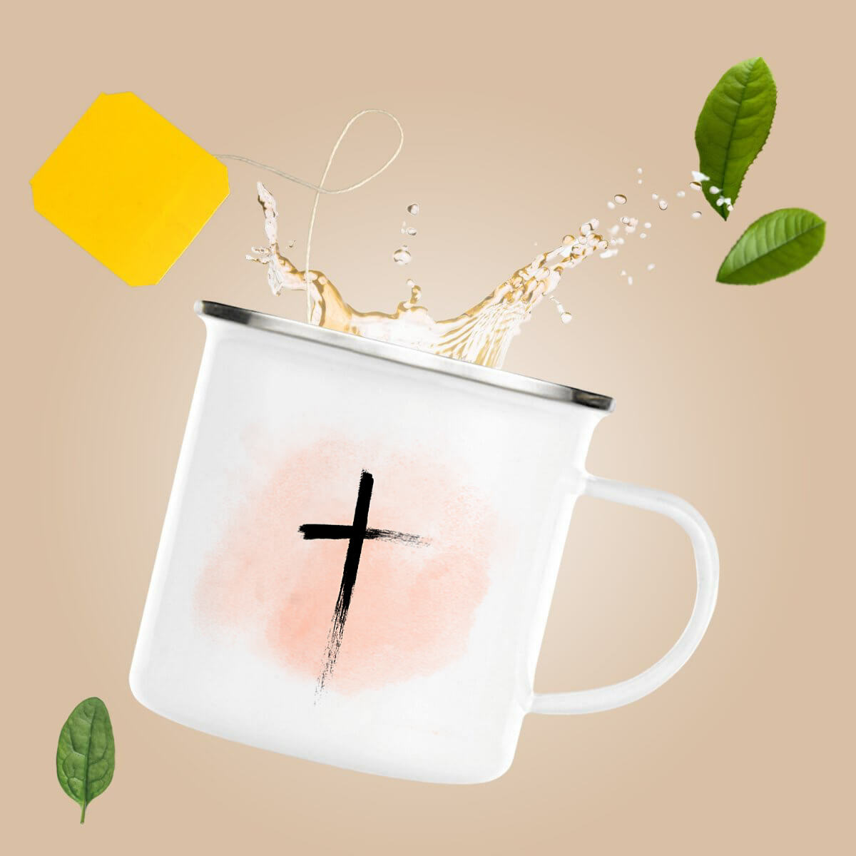 Image front Enamel mug "ink"