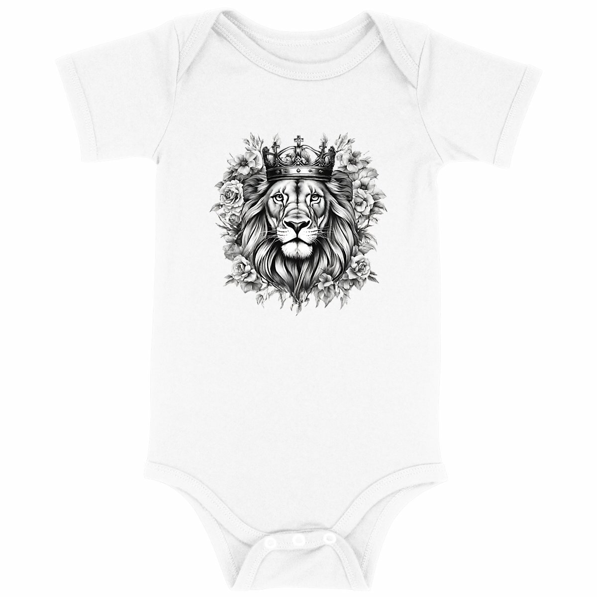 Image back Baby Bodysuit "Strong Lion"