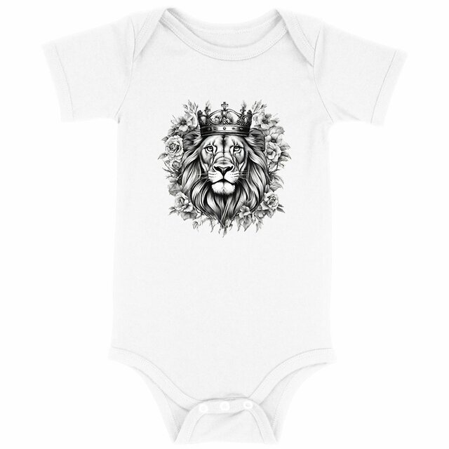 Image back Baby Bodysuit "Strong Lion"