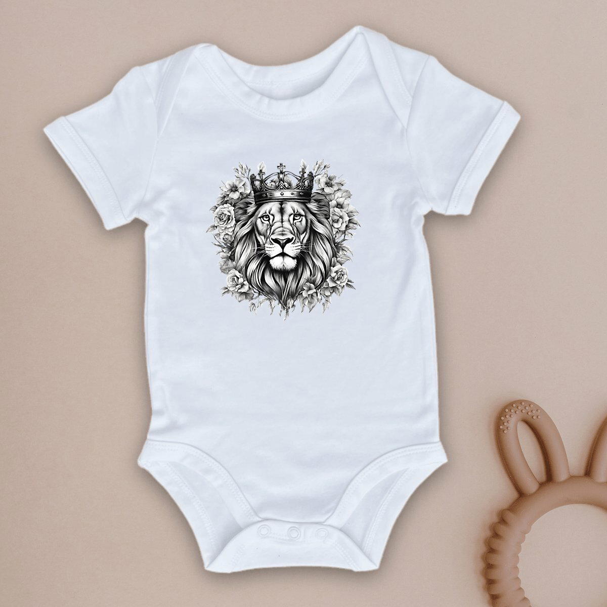 Image front Baby Bodysuit "Strong Lion"