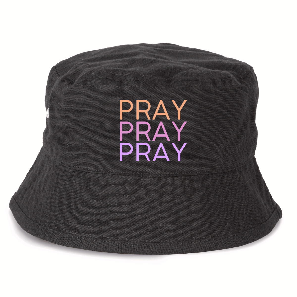 Image front 100% Recycled Bucket Hat - Premium Plus Pray 3x