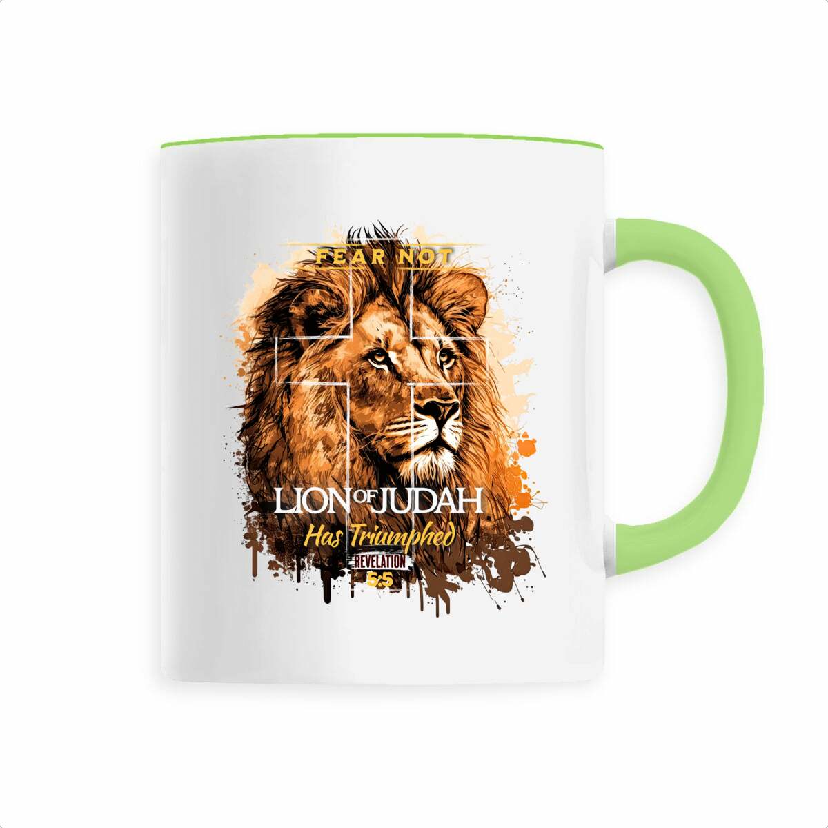 Image back Ceramic mug Premium fear not lion of Judas