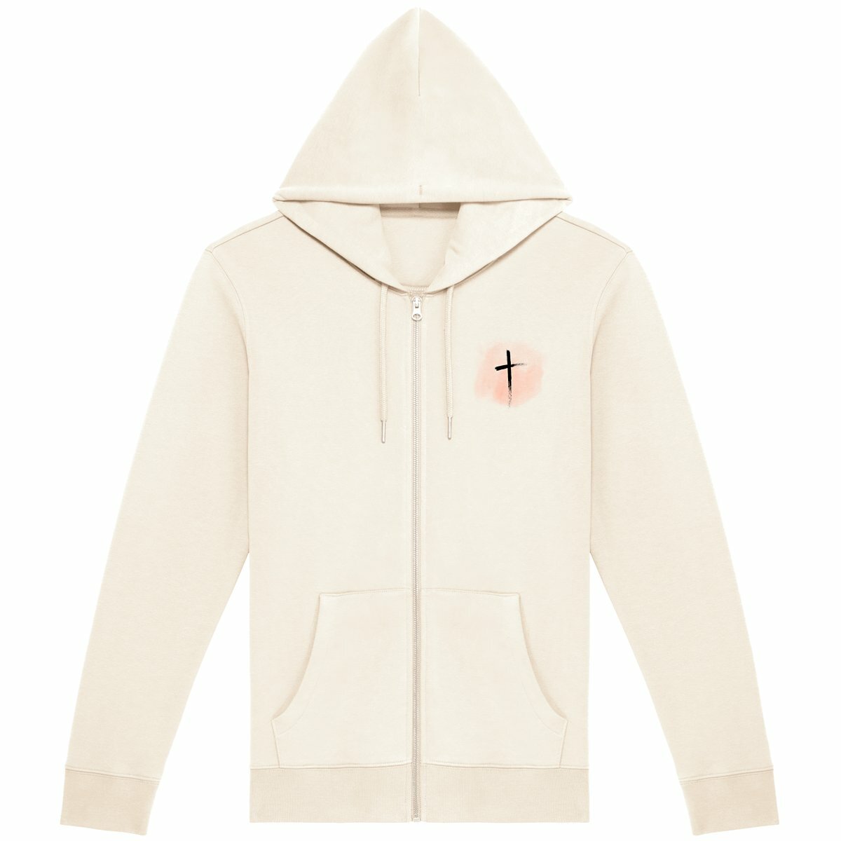 Image back Unisex Zip Hoodie "croce"