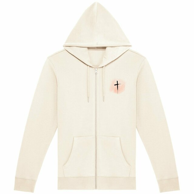 Image back Unisex Zip Hoodie "croce"