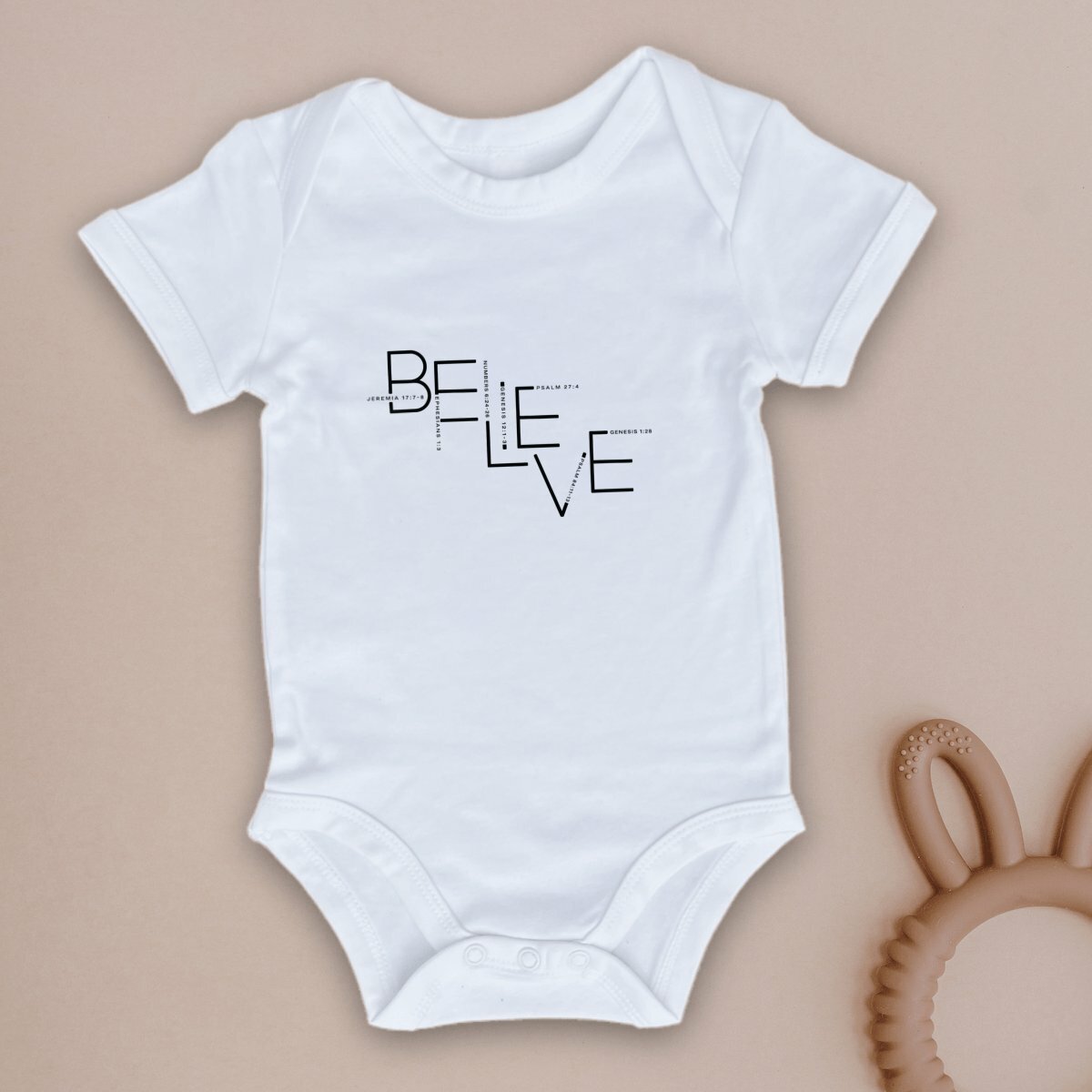 Image front Baby Bodysuit - Premium Plus BELIEVE