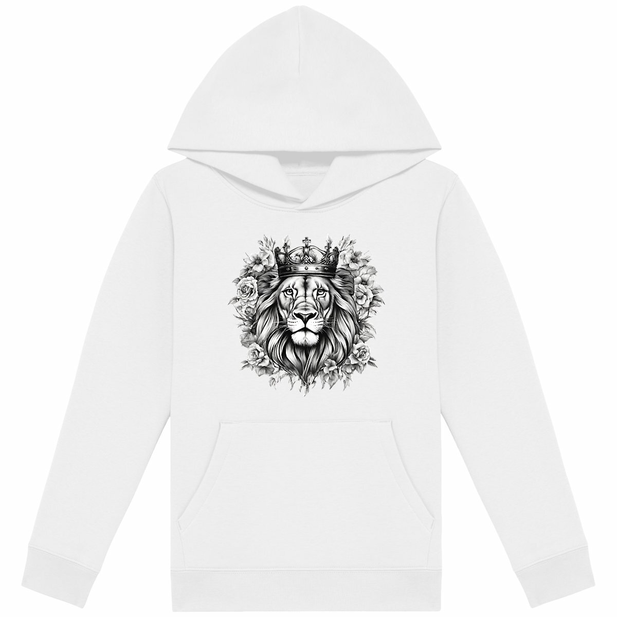 Image back Kids hoodie "Strong Lion"