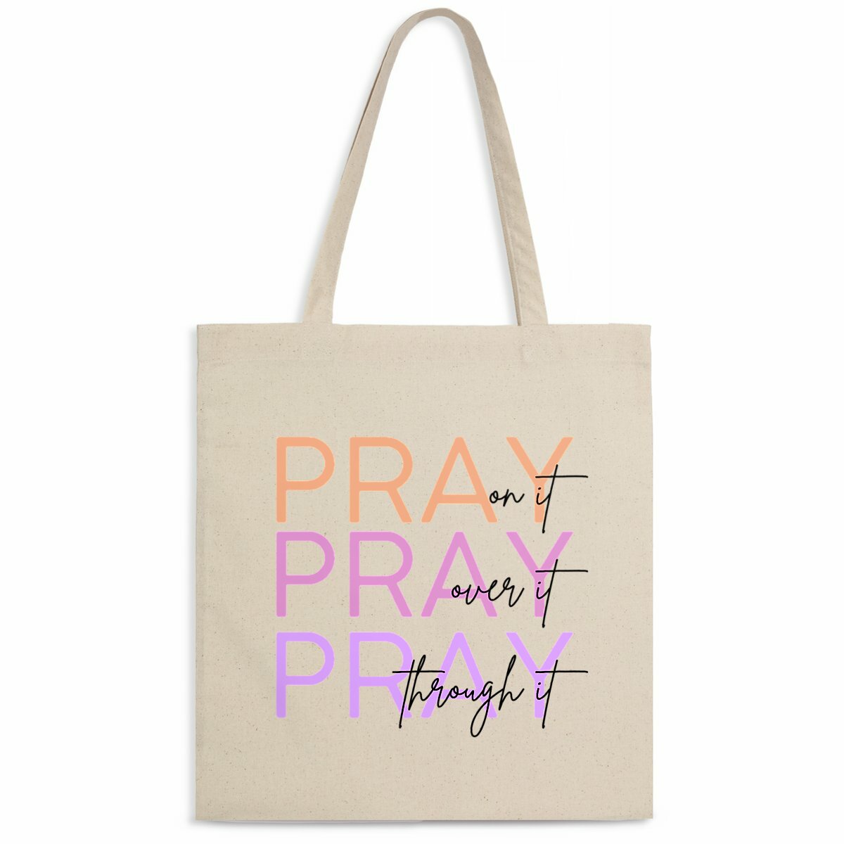 Image front Light Totebag - Premium Pray 3x