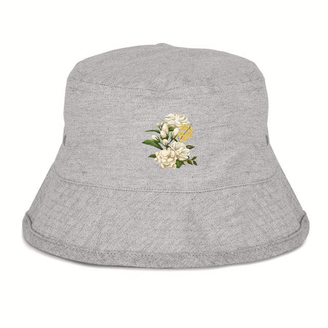 Image back bucket hat "Saved by grace"